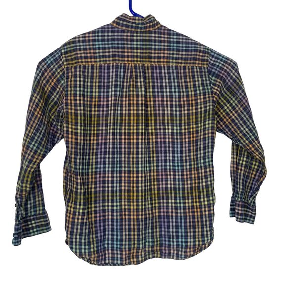 TOMMY BAHAMA Men Linen Shirt Button Long Sleeve Sz L Multicolor Casual Work 19-4 - Picture 2 of 8